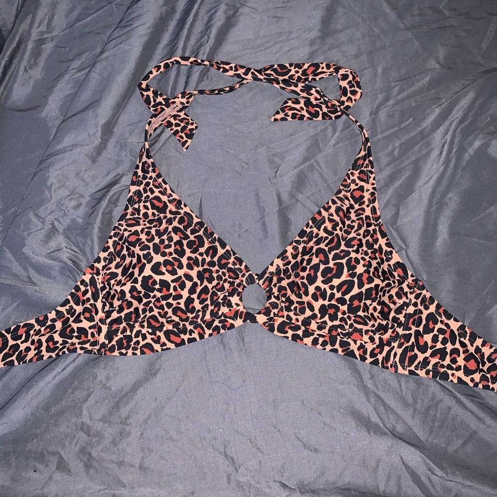 cheetah print bikini top